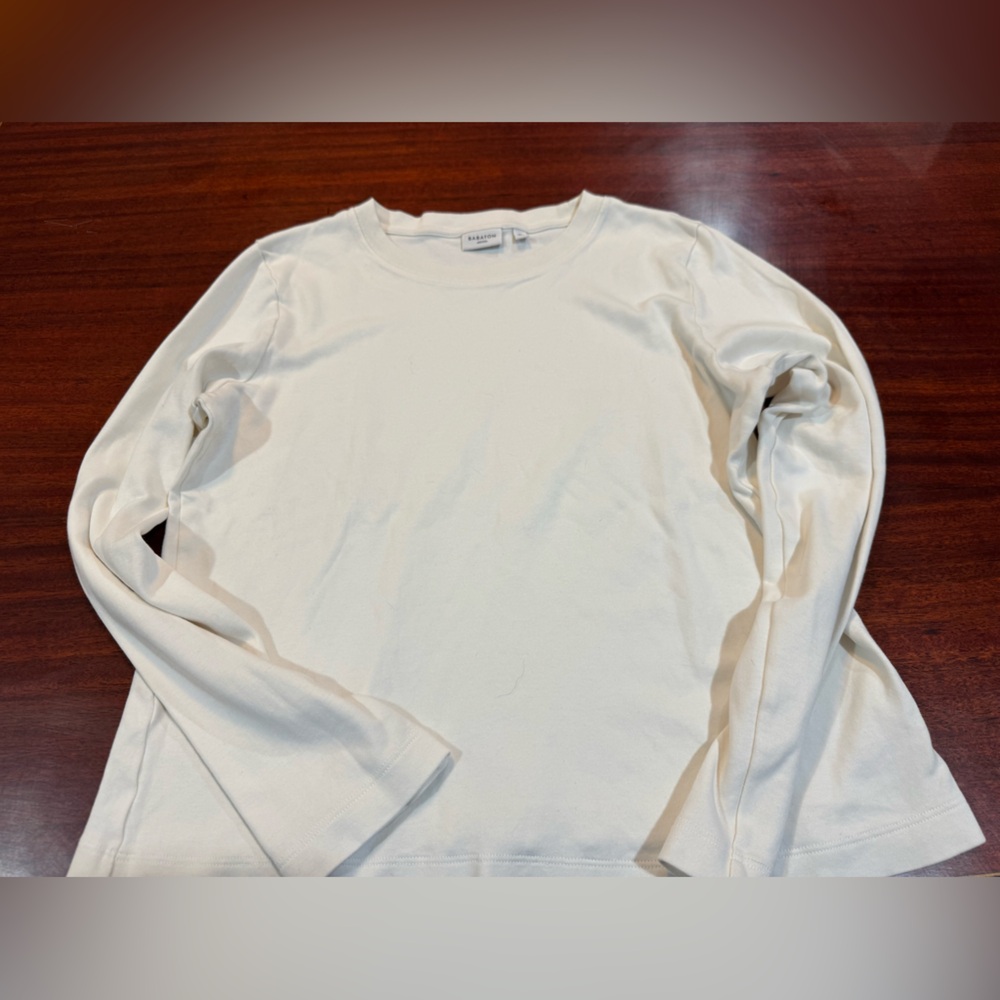 Babaton Cream Crew Neck Top